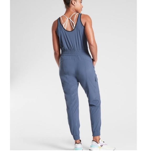 Athleta Unbound Jumpsuit Blue Size Small - Picture 2 of 14